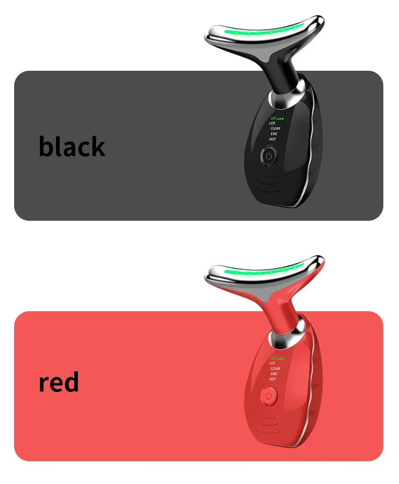 Premium skin tightening and facial massager with LED photon therapy to reduce wrinkles, tighten skin, and improve overall skin health