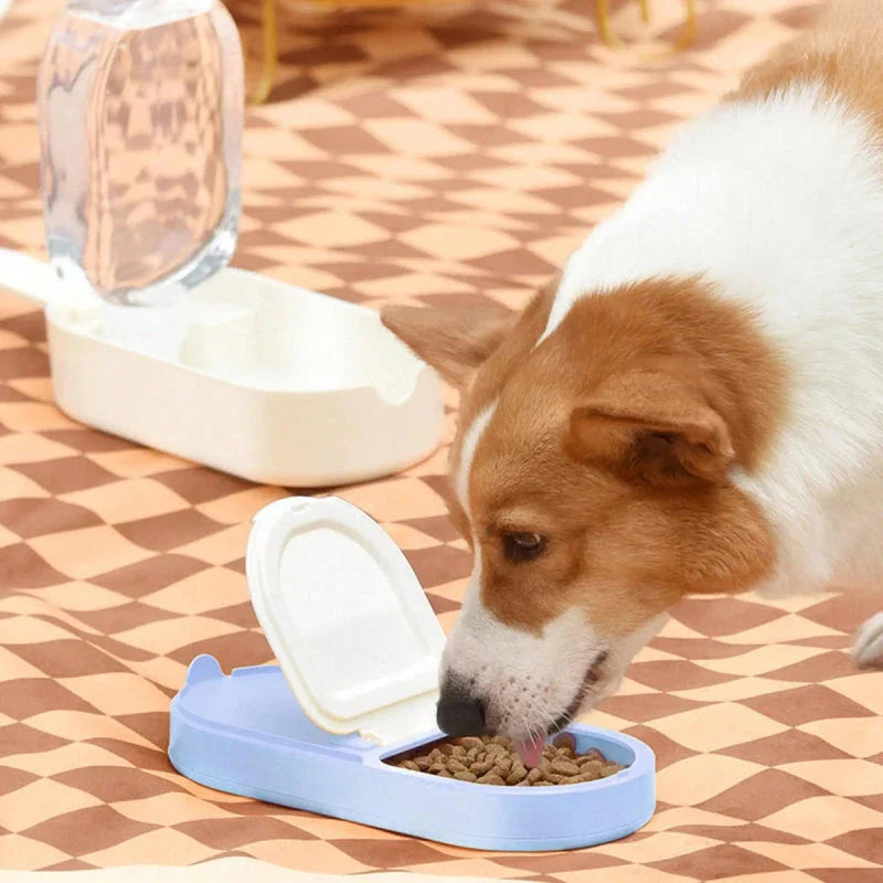 Stylish ice cream cup shaped pet feeder and water bowl for small and medium-sized pets