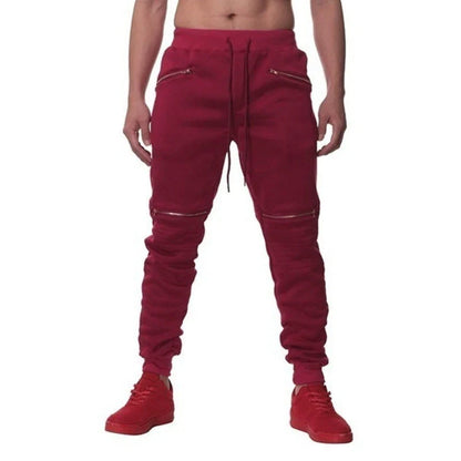 Stylish sports trousers with double pockets and zipper accents for an active lifestyle
