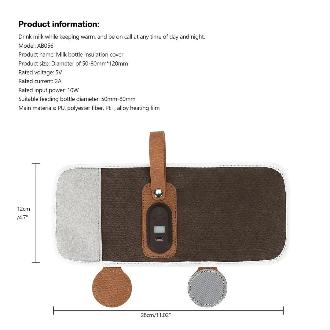Premium portable baby bottle warmer with adjustable temperature control and smart insulation for convenient feedings on the go