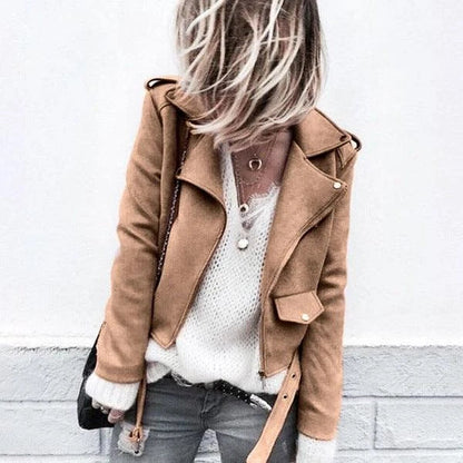Premium suede jacket with slim British fit, available in various colours and sizes