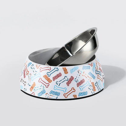 Anti-Tipping Stainless Steel Pet Food and Water Bowl - Durable, Spill-Proof Design for Hassle-Free Mealtime