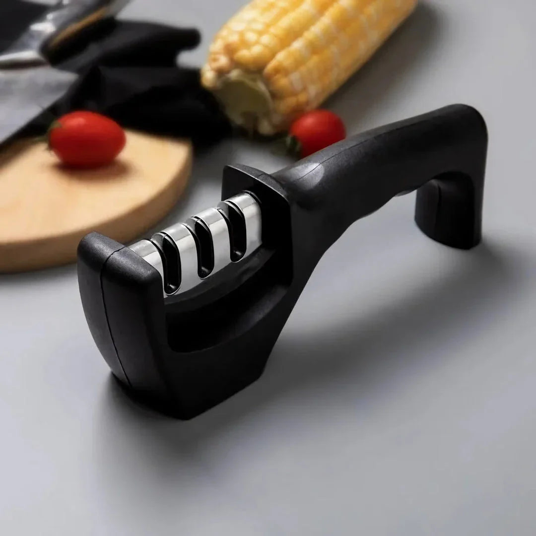 Razor-Sharp Handheld Knife Sharpener with Three-Stage Sharpening Process for Effortless Meal Preparation