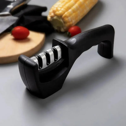 Razor-Sharp Handheld Knife Sharpener with Three-Stage Sharpening Process for Effortless Meal Preparation