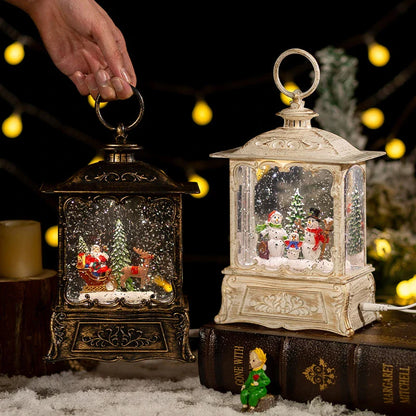Exquisite crystal ball music box decoration that plays Christmas carols, made with high-quality materials for long-lasting use