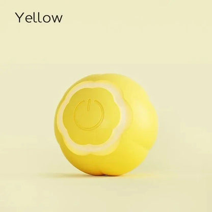 Intelligent LED cat toy ball with dynamic movements and colourful lights to engage and entertain feline companions