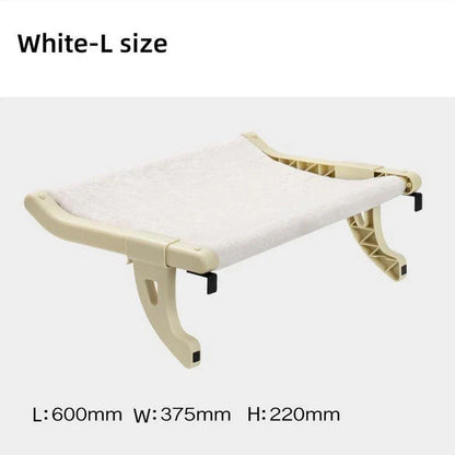 A stylish and durable cat hammock bed that attaches securely to any window, providing your feline friend with a cosy and elevated spot to relax.