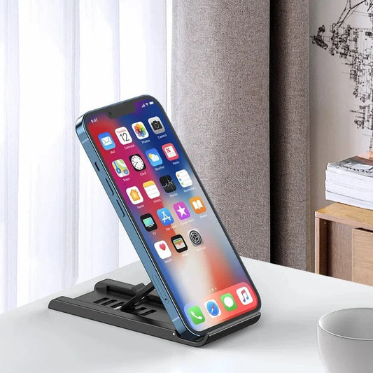 Trendha Premium Desk Phone Holder Stand in different colours, providing a convenient and organised solution for your workspace