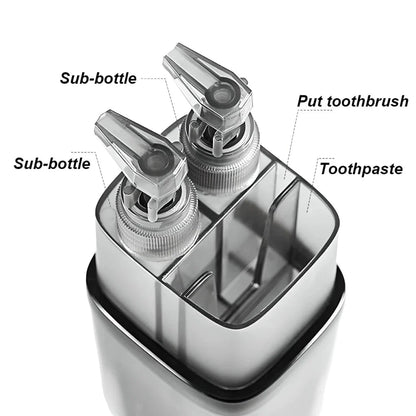 Premium Travel Toothbrush and Toiletry Organiser Set with separate compartments, leak-proof cups, and accessories