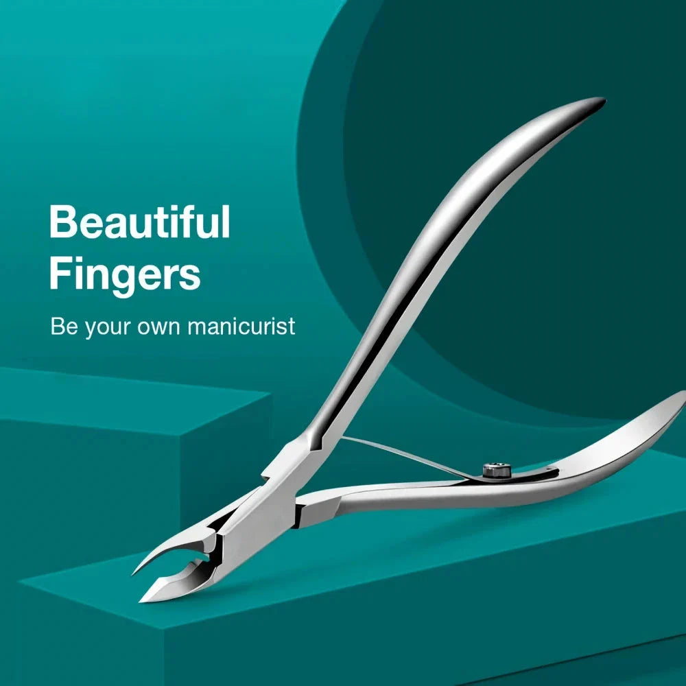 Premium stainless steel nail and cuticle nipper set with advanced features for salon-quality manicures at home
