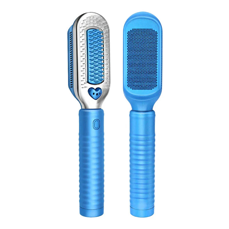 Cold Comb Electric Hair Straightener and Curler with digital temperature control and 360° rotatable cord