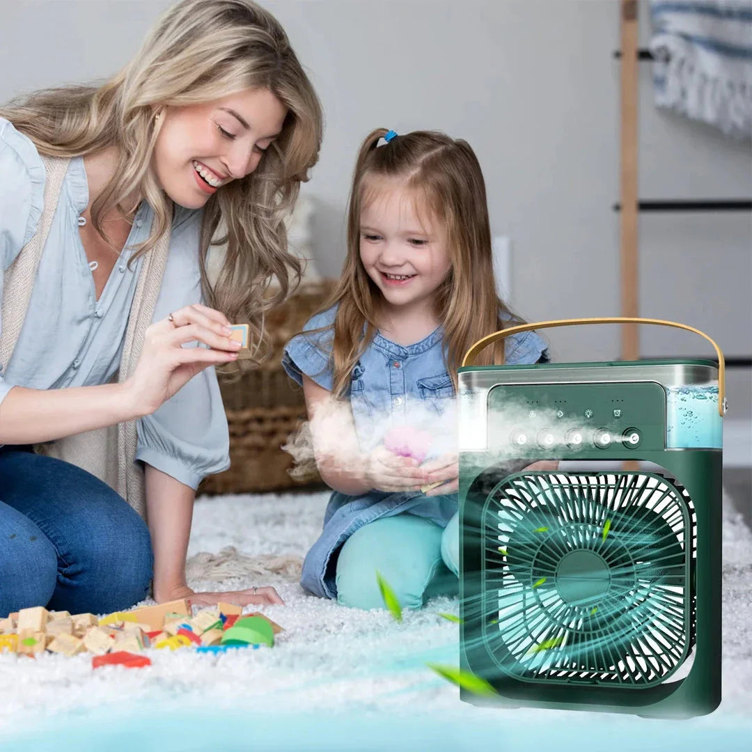 3-in-1 Portable Air Cooler with Fan, Air Conditioner, Humidifier, and LED Mood Lighting
