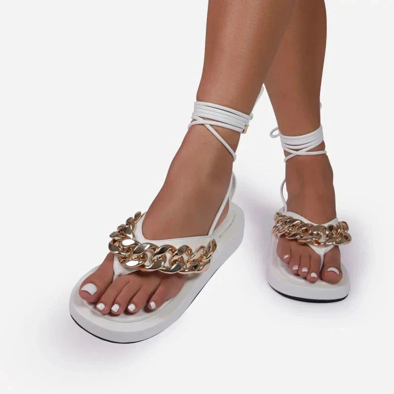Stylish platform sandals in various colours for women, featuring a comfortable and non-slip design suitable for sizes 36-43 UK.