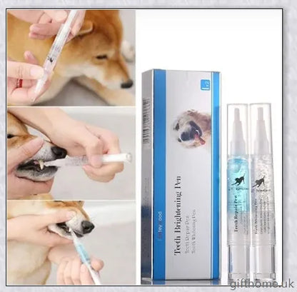 Dog Teeth Plaque Removing Pens - Premium dental cleaning system for dogs with dual-pen design and all-natural ingredients