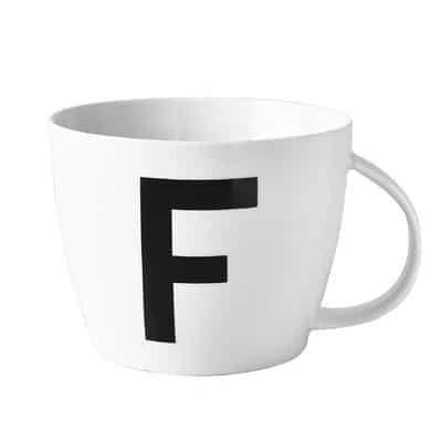 Premium personalised ceramic mug with initial design, offering a stylish and functional solution for daily beverages