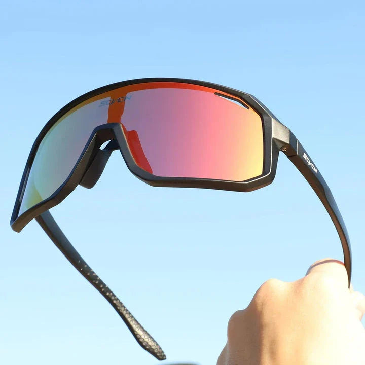 Multi-Sport UV400 Polycarbonate Sunglasses with TR-90 Frame for Cycling, Hiking, and Outdoor Activities