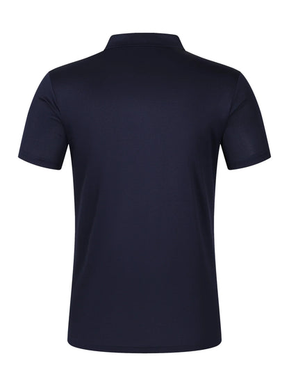 Premium short-sleeve sports shirt for men, featuring a button-down design and breathable, durable polyester fabric
