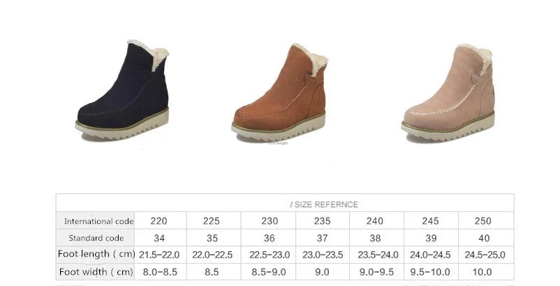 Trendha premium thick-soled non-slip women's shoes with velvet upper and waterproof platform