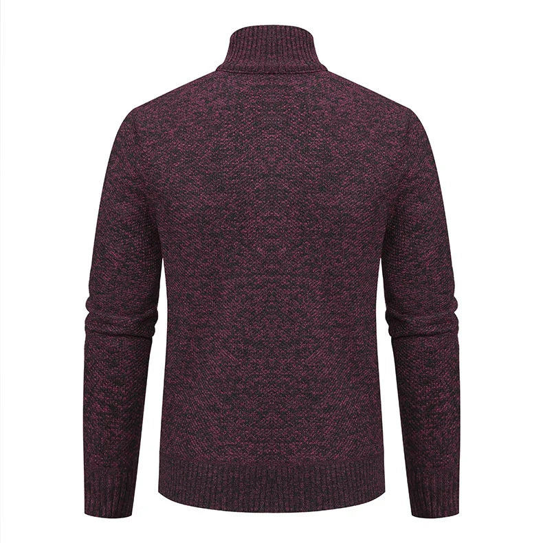 Premium slim-fit jacket with stand collar in a range of classic colours, made from high-quality chenille fabric for exceptional warmth and comfort.
