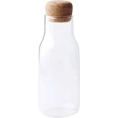 Premium Japanese-style glass jar with cork stopper for elegant and sustainable kitchen storage