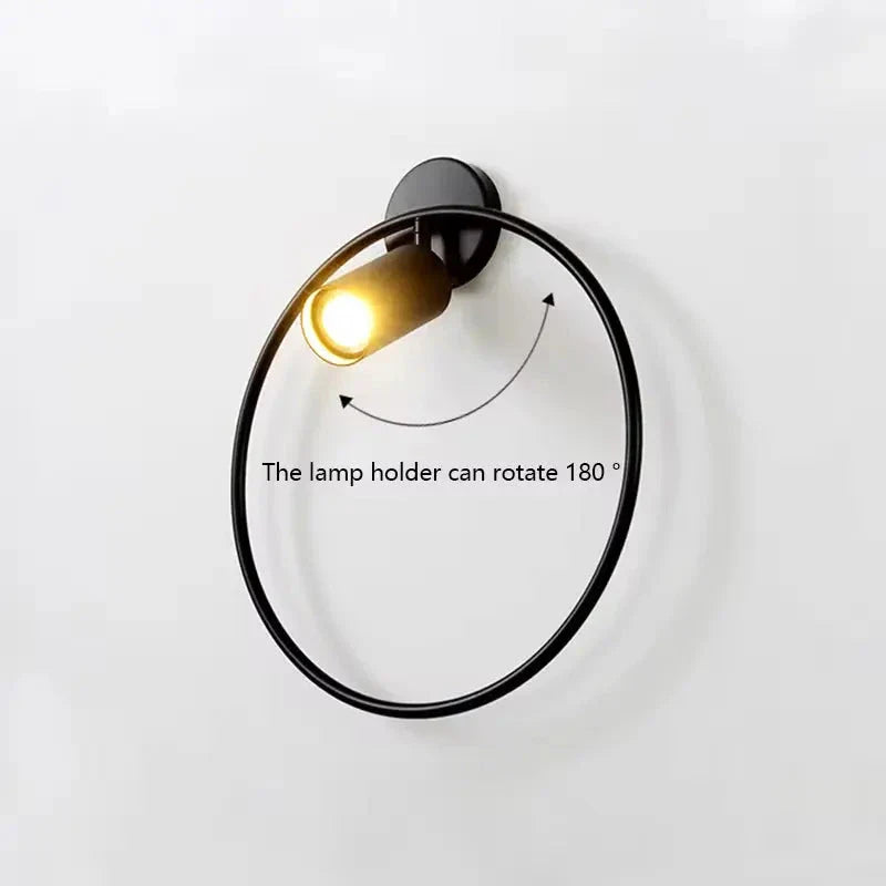 Elegant Nordic-style bedside LED wall lamp with warm, cozy lighting and a modern, minimalist design