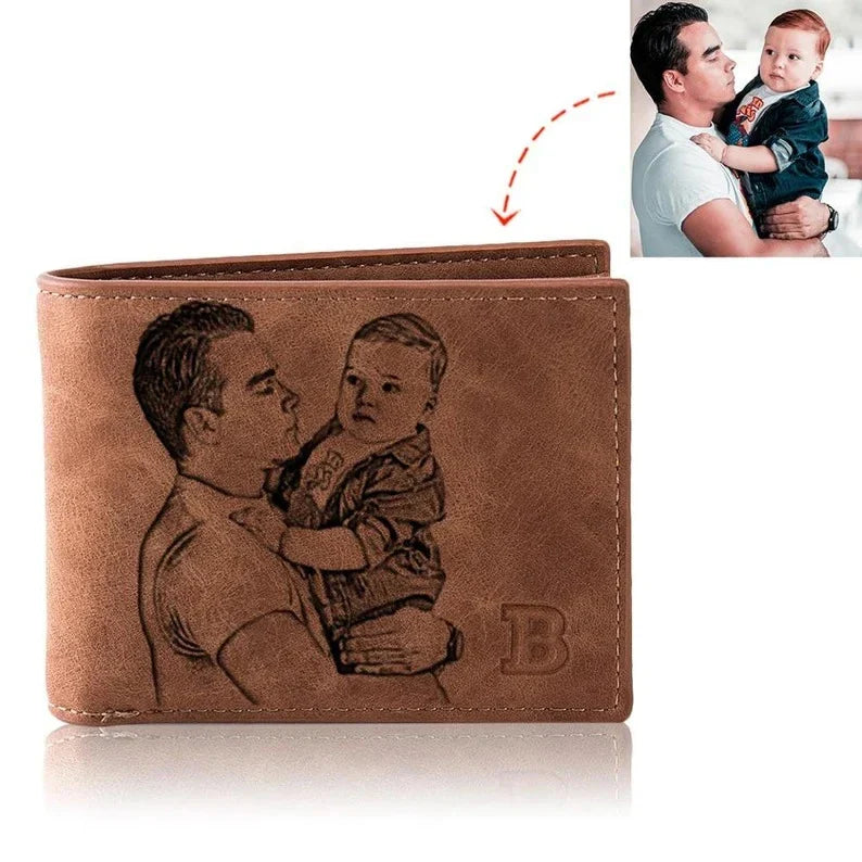 Premium short leather wallet in brown, tan, and black colours for British gentlemen