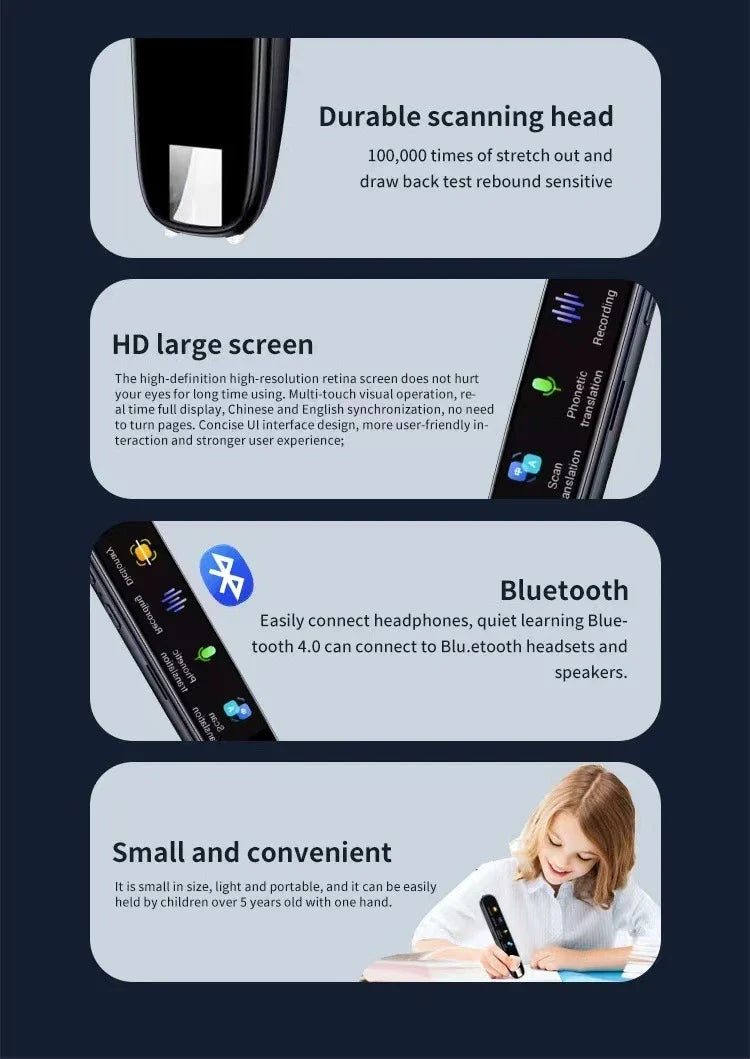 Premium Multilingual Translation Pen with advanced language translation capabilities for global travellers