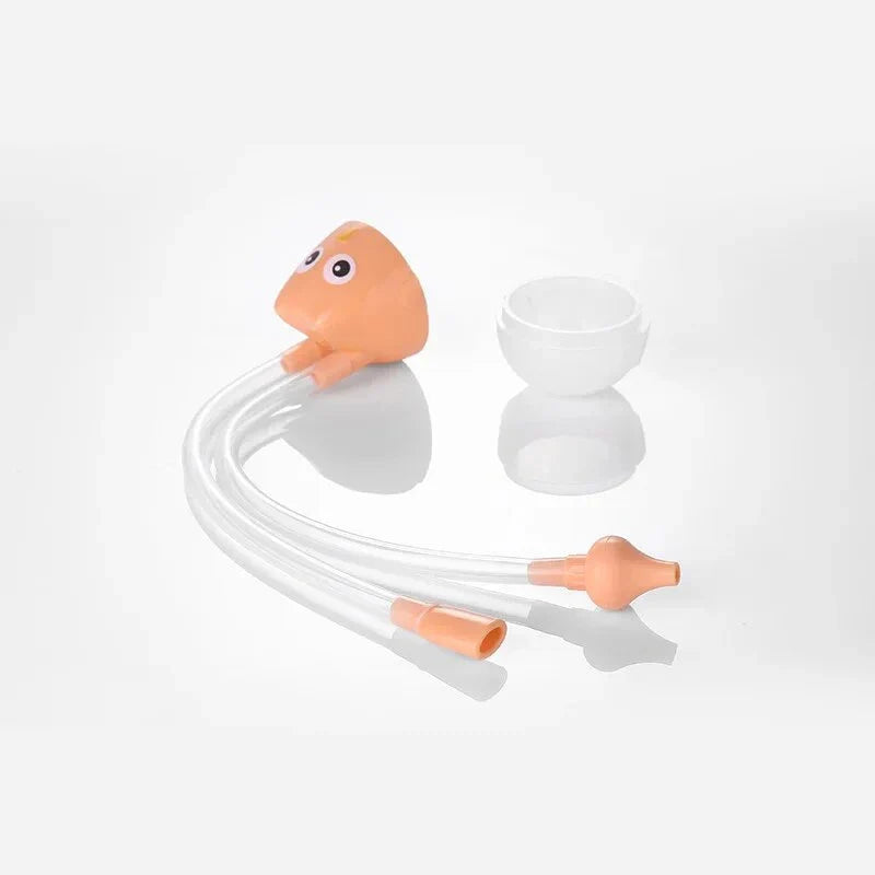 Premium infant nasal aspirator with soft silicone construction and U-shaped tip for gentle and effective nasal cleaning