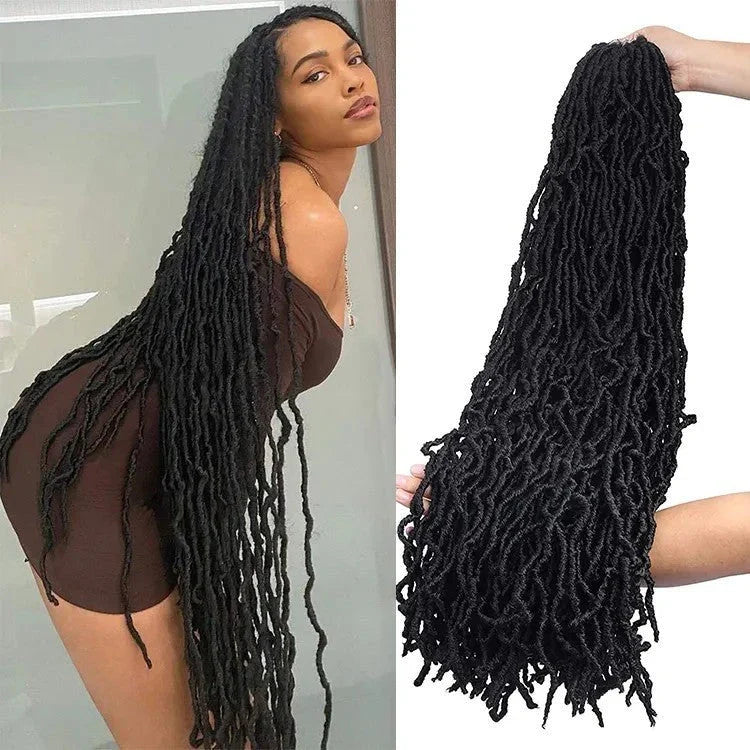 Earthworm Style Crochet Wig made of premium domestic silk with a fluffy Keke look and a range of vibrant colours
