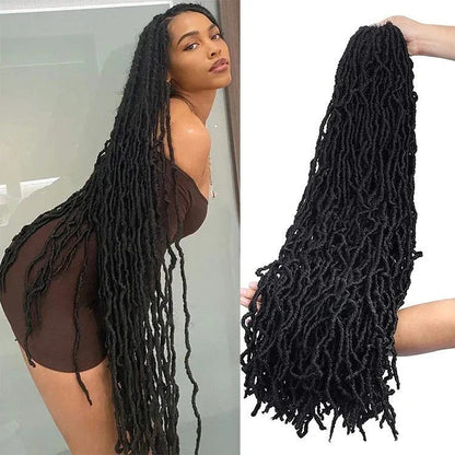 Earthworm Style Crochet Wig made of premium domestic silk with a fluffy Keke look and a range of vibrant colours