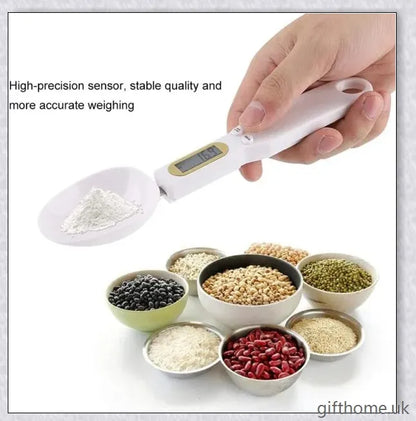Precision Digital Kitchen Measuring Spoon with LCD Display - Accurately Measure Ingredients for Cooking and Baking