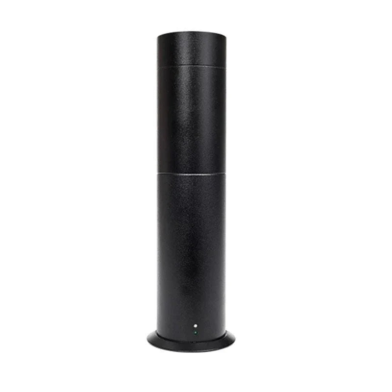 Elegant 120ml electric aroma diffuser with sleek metal design, perfect for creating a relaxing and inviting atmosphere in any setting