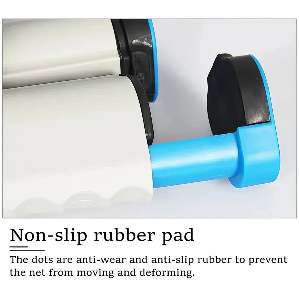 Compact retractable table tennis net that can be set up on any table for instant ping pong action