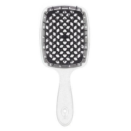 DetanglePro Air Cushion Hair Comb in vibrant colours, designed to effortlessly detangle and smooth all hair types