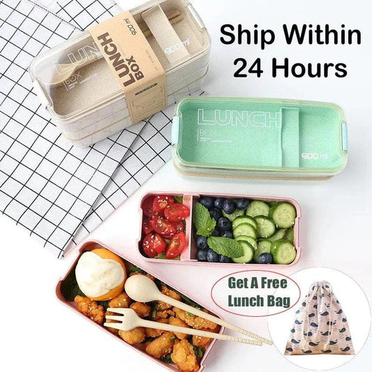 Premium 3-tier lunch box with thermal insulation, durable PP+AS material, and compact, portable design in a range of trendy colours