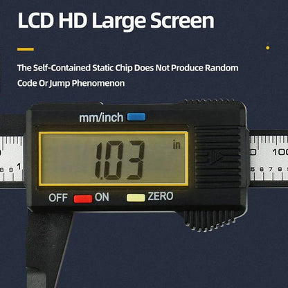 High-Precision Digital Vernier Caliper made of durable carbon fibre with clear LCD display and versatile measuring capabilities
