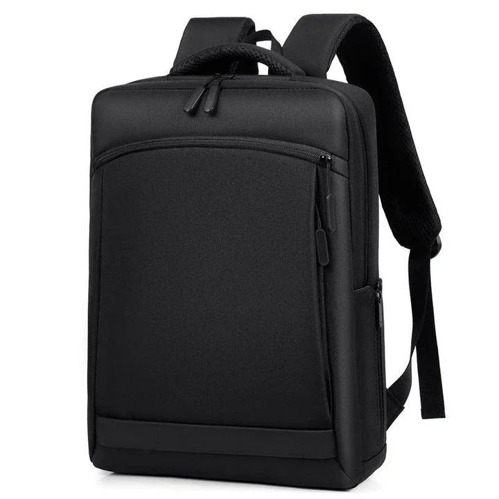 Premium laptop backpack in light grey colour, featuring a sleek and durable polyester design with multiple compartments for organised storage.