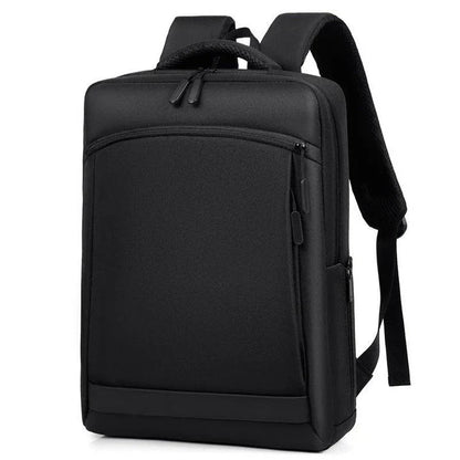 Premium laptop backpack in light grey colour, featuring a sleek and durable polyester design with multiple compartments for organised storage.