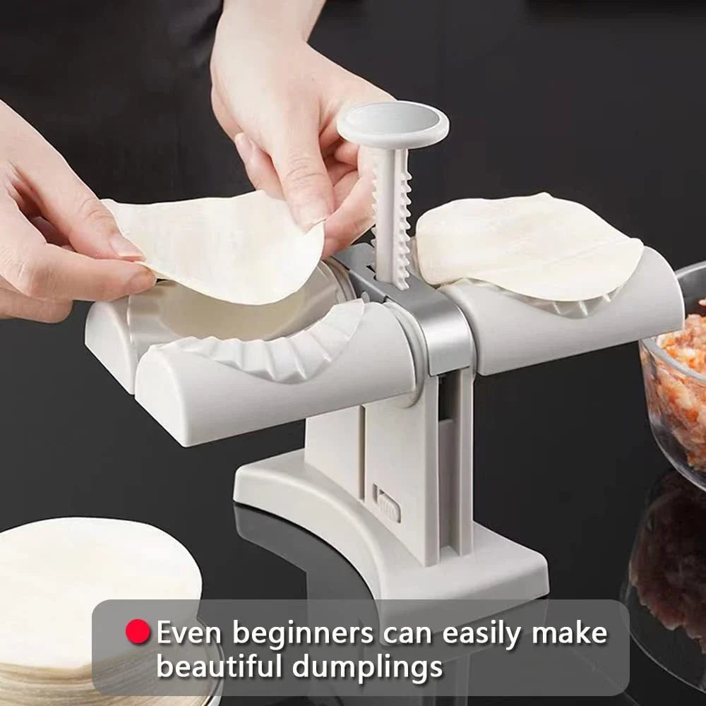 Automatic Dumpling Maker with Double Heads - Effortlessly create restaurant-quality dumplings, ravioli, and pierogi at home