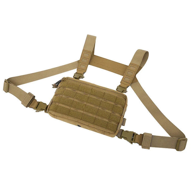 Premium Camouflage Tactical Vest with double shoulder straps, spacious capacity, and versatile camouflage patterns for outdoor adventures