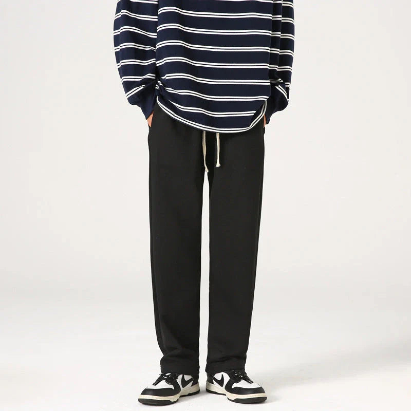 Premium loose-fit casual trousers in black, grey, and brown colours for everyday wear