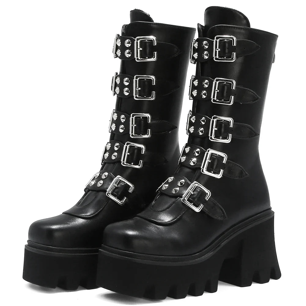 Premium middle-tube motorcycle boots with sleek European-inspired design, waterproof platform, and durable construction for British riders