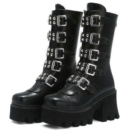 Premium middle-tube motorcycle boots with sleek European-inspired design, waterproof platform, and durable construction for British riders