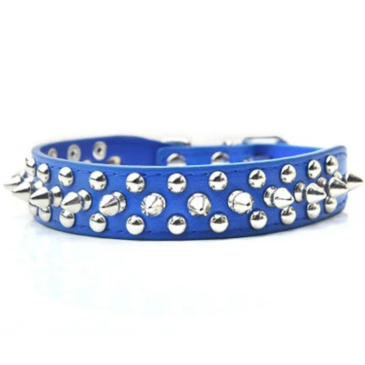 Premium quality PU leather pet collar in various colours and sizes for stylish dogs