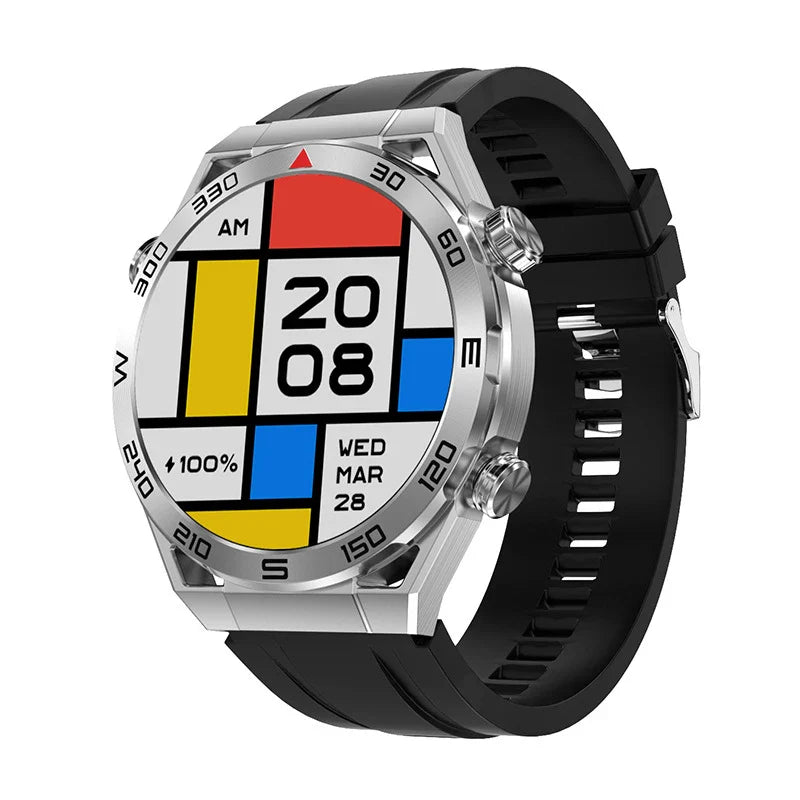 Premium smart watch with sleek alloy body, fitness tracking, and wireless charging capabilities