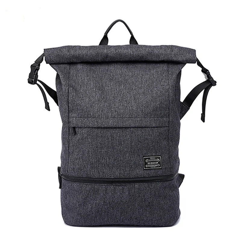 A high-capacity, versatile travel backpack made of durable canvas with a waterproof and breathable design, perfect for outdoor adventures.