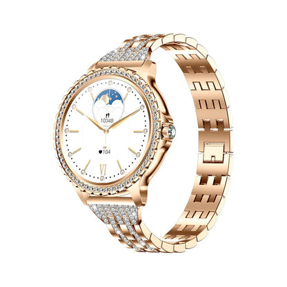 Stylish smart watch with heart rate, blood pressure, and blood oxygen monitoring for an active lifestyle