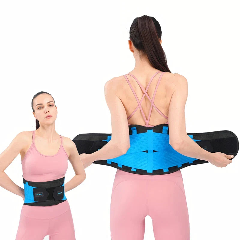 Premium Orthopedic Lumbar Brace with Adjustable Straps and Spine Decompression Technology for Back Pain Relief