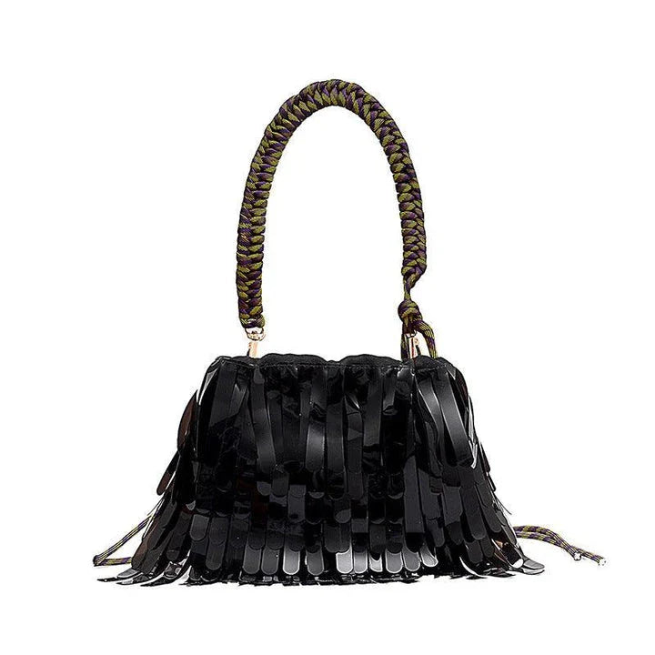 Premium PU leather shoulder messenger bag in a trendy jelly-like finish and vibrant hit-of-colour design