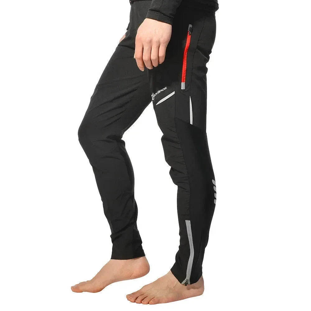 Breathable and reflective cycling pants for men and women, featuring moisture-wicking fabric and reflective elements for enhanced visibility and safety.